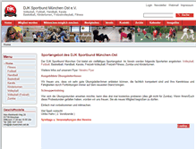 Tablet Screenshot of djk-muenchen-ost.de